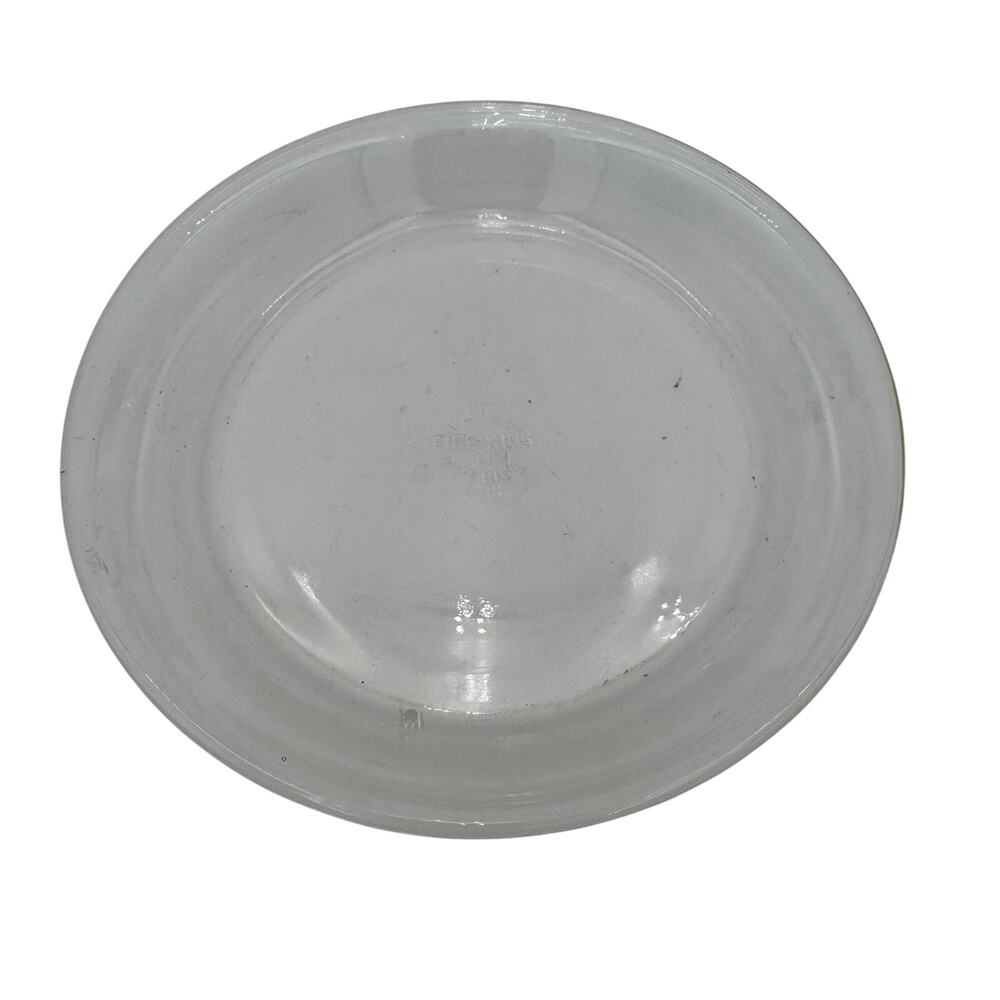 Fire King Clear Glass Pie Plate Dish 9 Inch #460 Vintage Ovenware